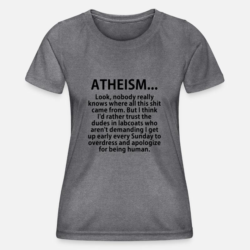Atheism - Women's Functional T-Shirt - dark melange 