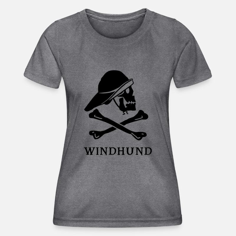 ~ Greyhound ~ - Women's Functional T-Shirt - dark melange 