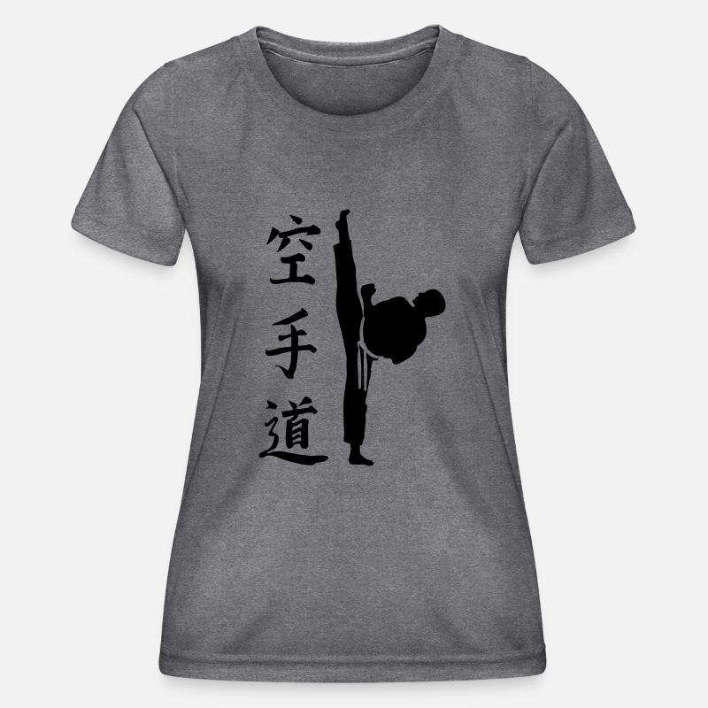 karate - Women's Functional T-Shirt - dark melange 