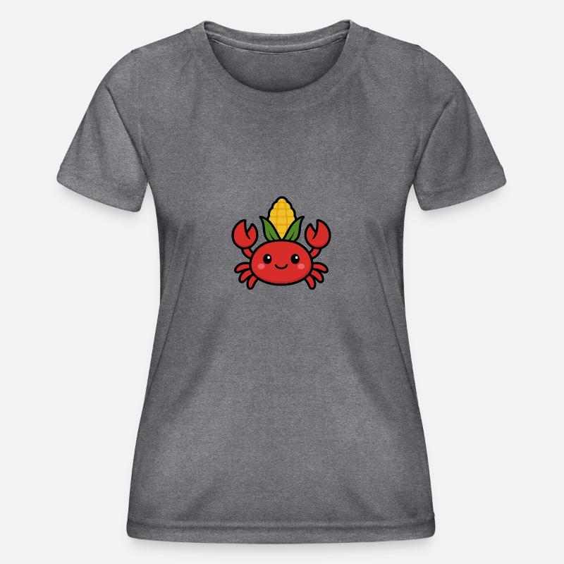 Corncrab - Women's Functional T-Shirt - dark melange 