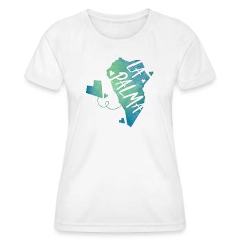 La Palma - T-shirt sport Femme - grenadine - Devant - AI Model Female 172 dark (172cm)