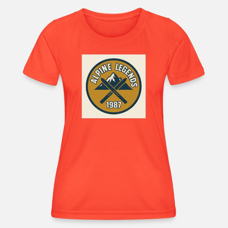 Alpine Legends 1987 Emblem - Women's Functional T-Shirt - grenadine