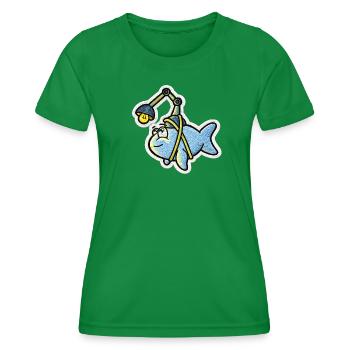 Lanternfish - Women's Functional T-Shirt - kelly green - Front - AI Model Female 172 dark (172cm)