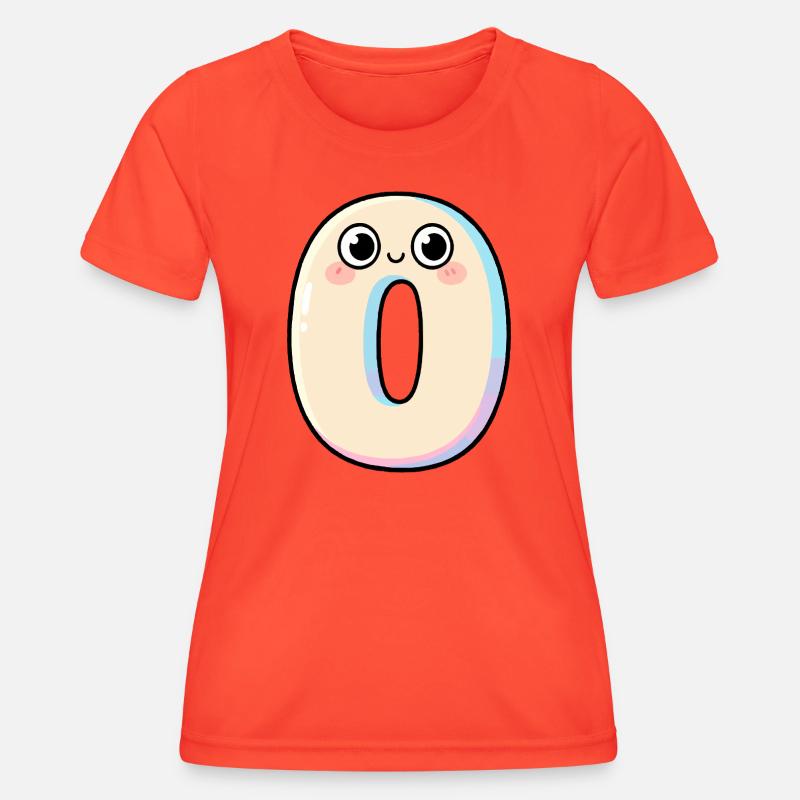 Zero Kawaii Smiling - Women's Functional T-Shirt - grenadine