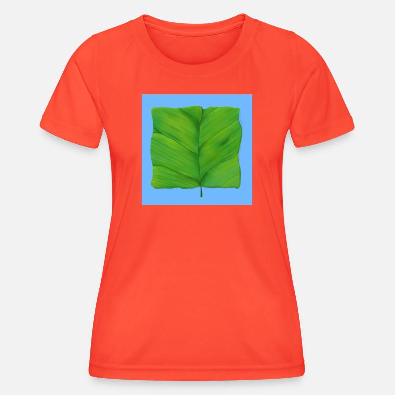 The Square Leaf - Women's Functional T-Shirt - grenadine