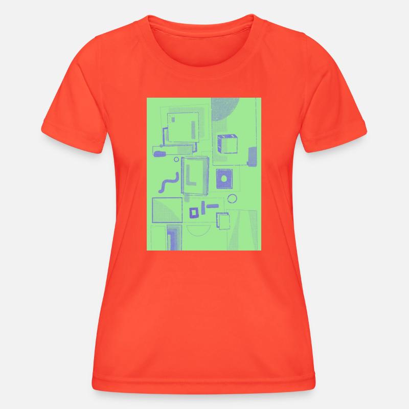 Speech Bubbles - Women's Functional T-Shirt - grenadine