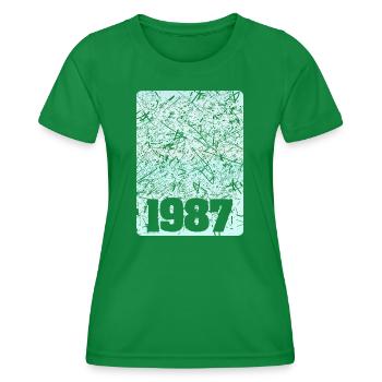 Figure 1987 - T-shirt sport Femme - vert - Devant - AI Model Female 172 dark (172cm)