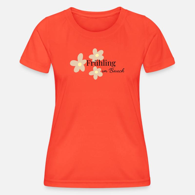 Spring in the belly - Women's Functional T-Shirt - grenadine