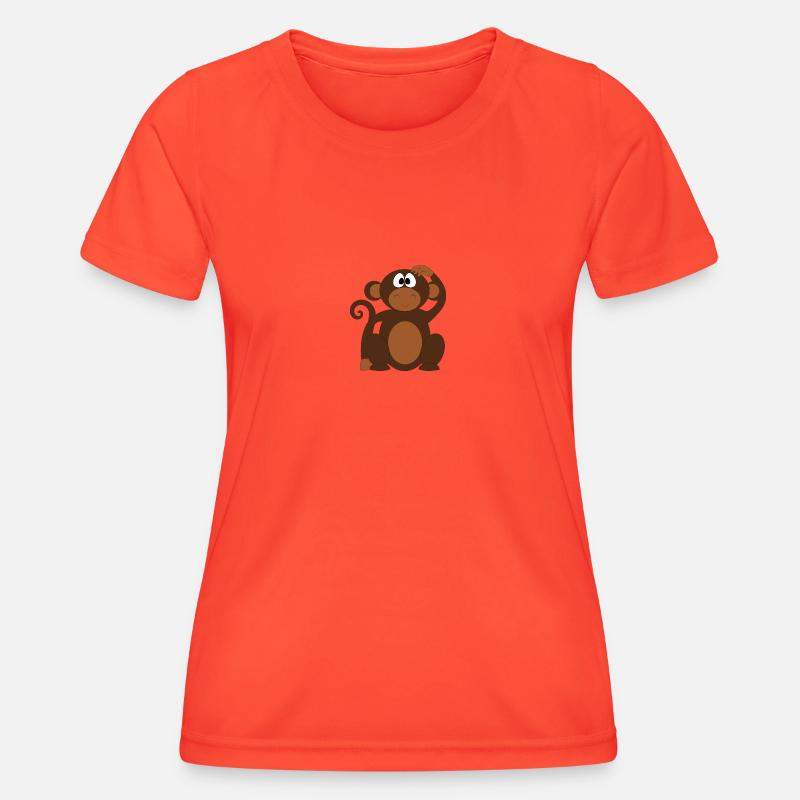 monkey - Women's Functional T-Shirt - grenadine