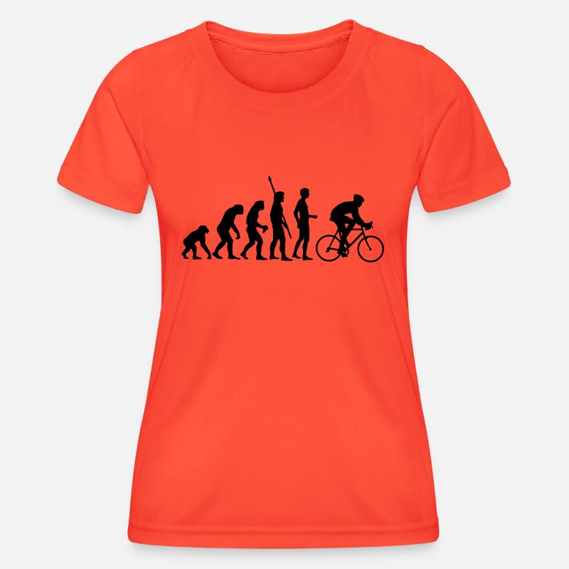 evolution_radfahrer - Women's Functional T-Shirt - grenadine