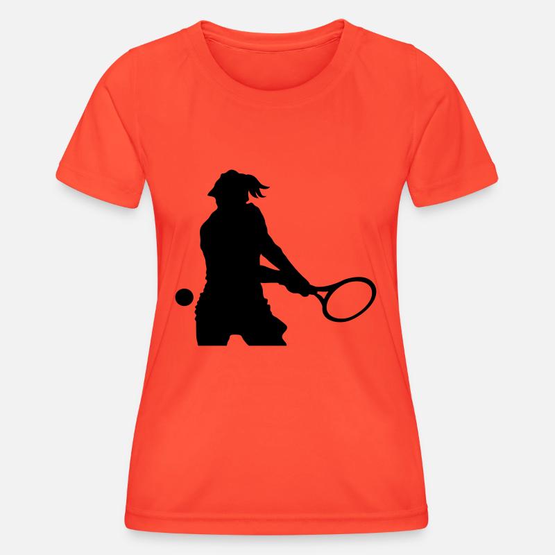 Tennis - Women's Functional T-Shirt - grenadine