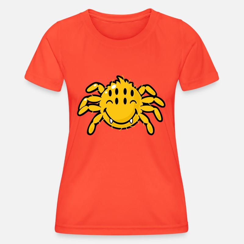Smiley Spider - Women's Functional T-Shirt - grenadine