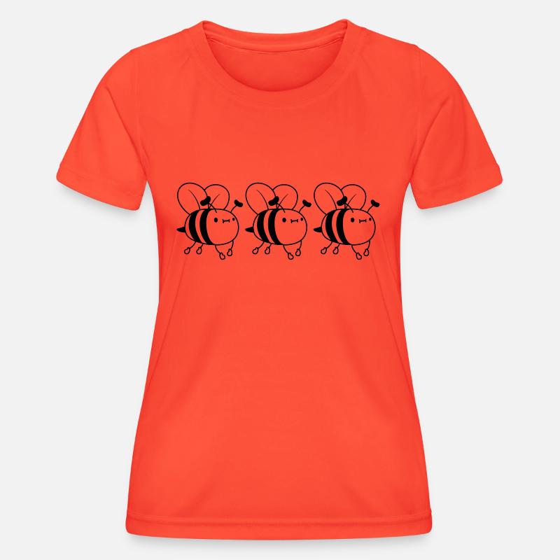 Team bees design - Women's Functional T-Shirt - grenadine