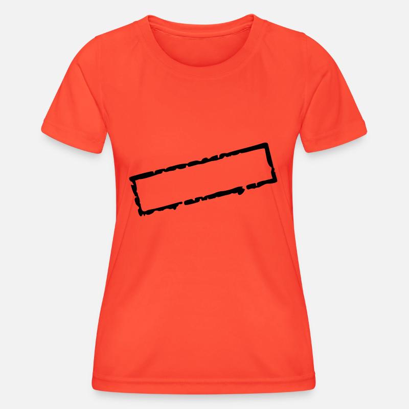 stamp_I_vec_1 en - Women's Functional T-Shirt - grenadine