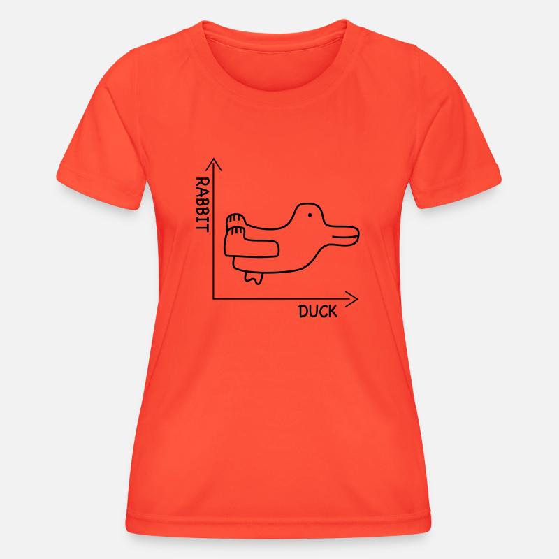 duckrabbit - Women's Functional T-Shirt - grenadine