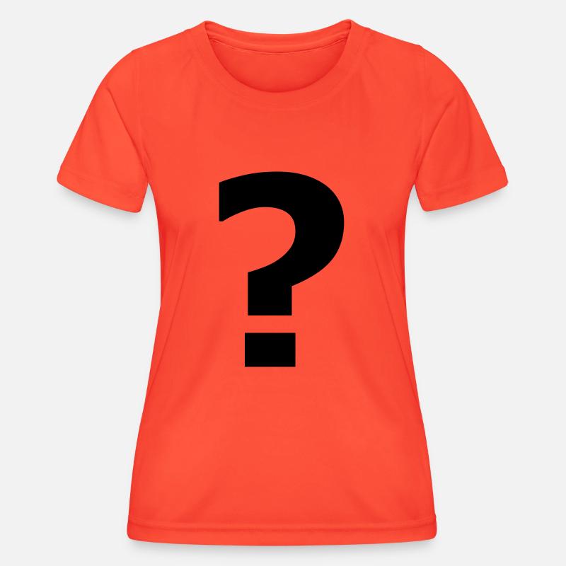fragezeichen - Women's Functional T-Shirt - grenadine