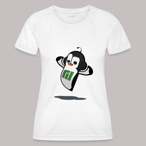 Manjaro Mascot strong left - Women's Functional T-Shirt