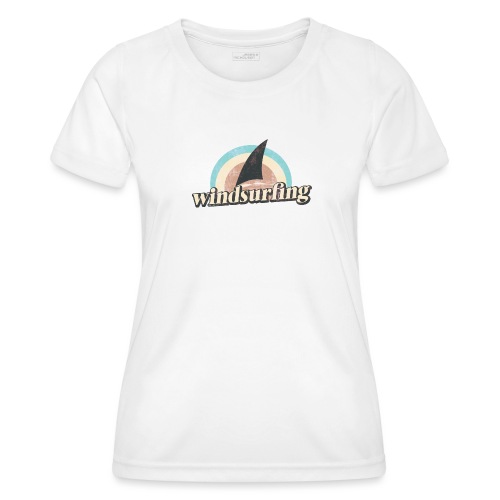 Windsurfing Retro 70s - Frauen Funktions-T-Shirt