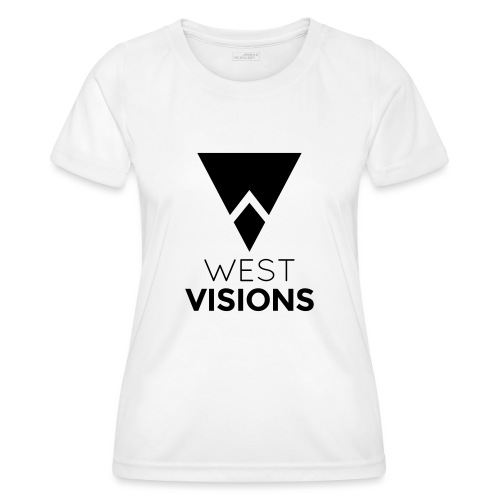 WestVision Logo schwarz - Frauen Funktions-T-Shirt