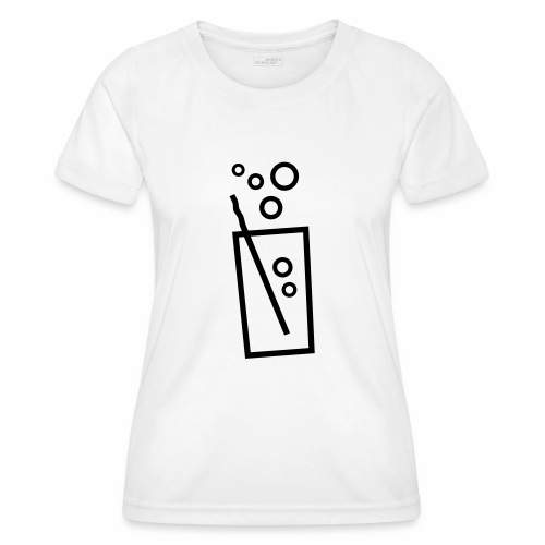 Soda Glas - Frauen Funktions-T-Shirt