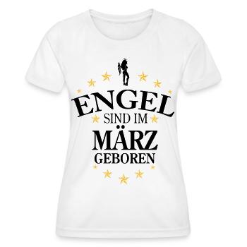 Angel March - Women's Functional T-Shirt - white - Front - AI Model Female 172 dark (172cm)