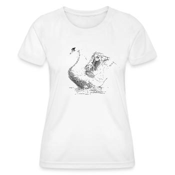 Swan - Women's Functional T-Shirt - white - Front - AI Model Female 172 dark (172cm)