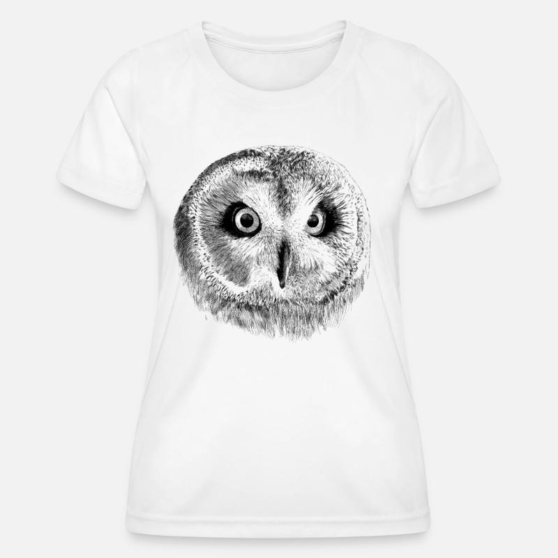 owl - Women's Functional T-Shirt - white