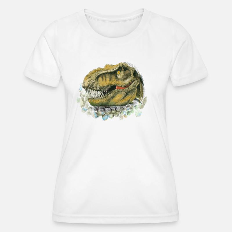 Dinosaur - Women's Functional T-Shirt - white