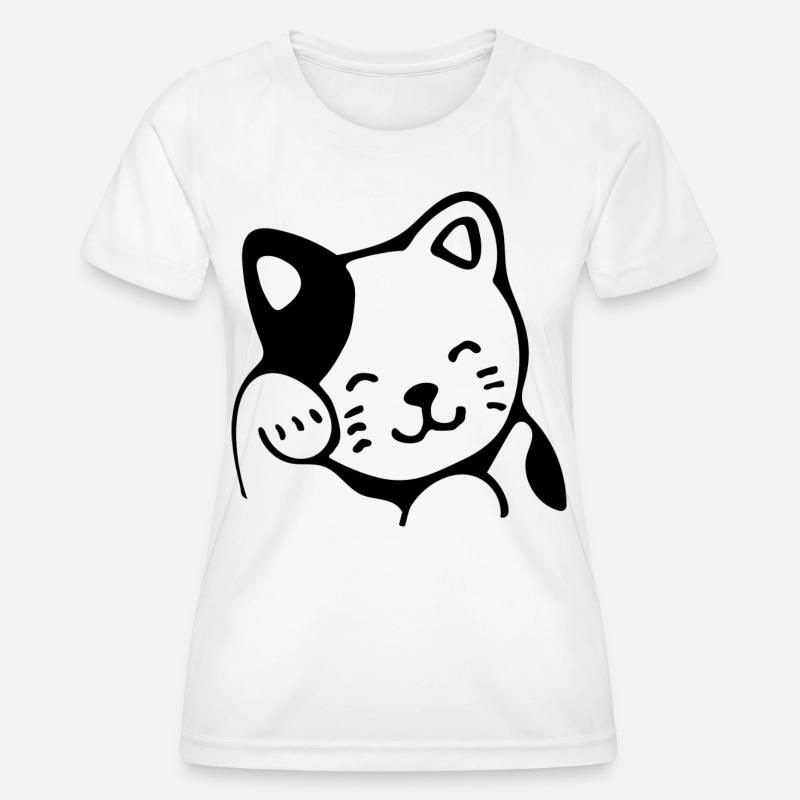 cat - Women's Functional T-Shirt - white