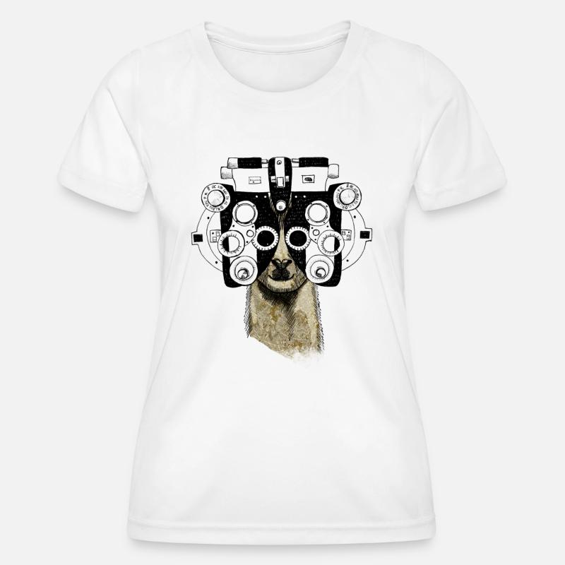 Alpaca&Phoropter - Women's Functional T-Shirt - white