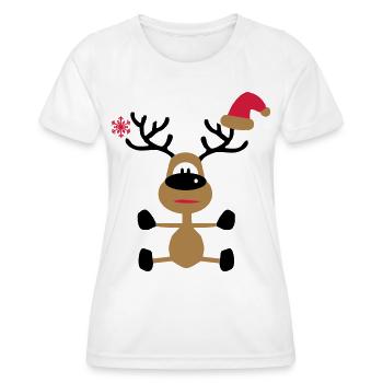 weihnachten - Frauen Funktions-T-Shirt - Weiß - Vorne - AI Model Female 172 dark (172cm)