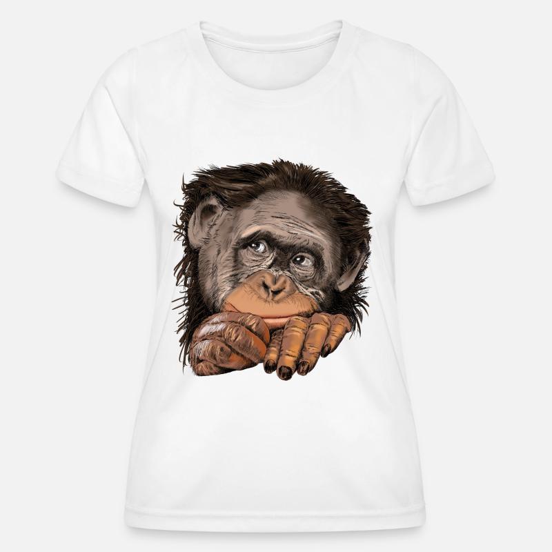 Monkey - Women's Functional T-Shirt - white