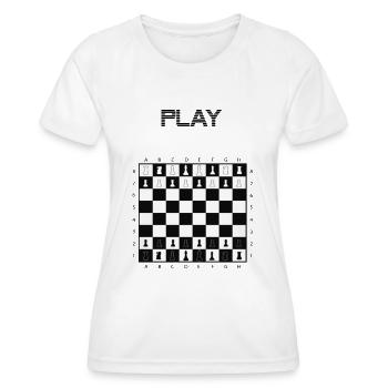 chess - T-shirt sport Femme - blanc - Devant - AI Model Female 172 dark (172cm)