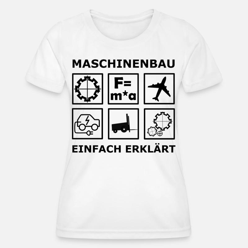 Mechanical Engineering Engineers - Women's Functional T-Shirt - white
