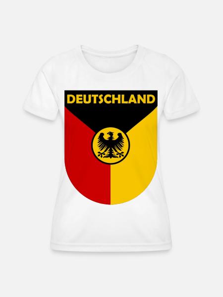 Der deutsche Bundesadler - Frauen Funktions-T-Shirt - Weiß