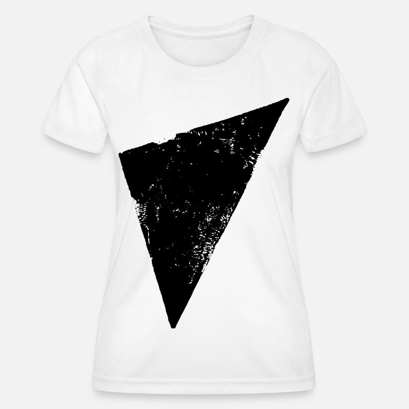 Triangle | Polygon | Triangle - Women's Functional T-Shirt - white