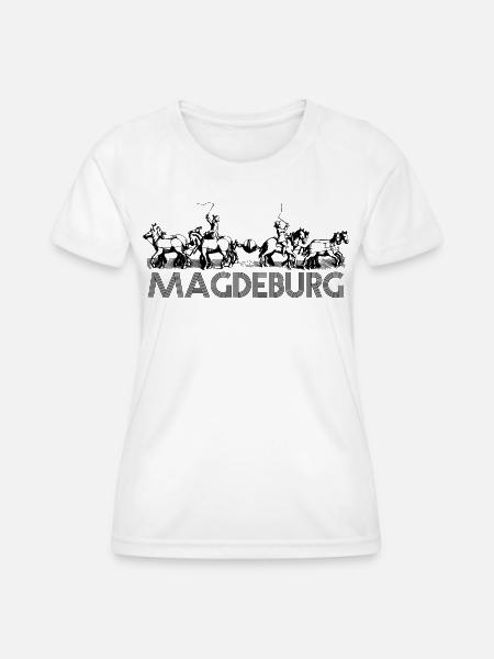 Magdeburg - Guericke Experiment - Frauen Funktions-T-Shirt - Weiß