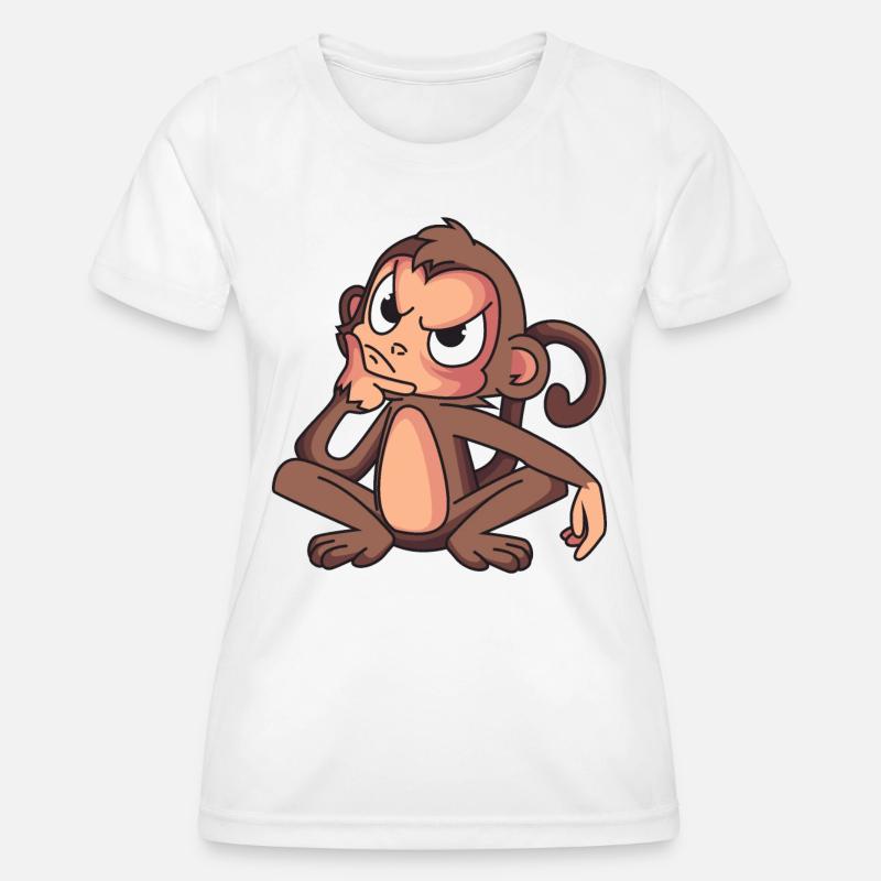 Clever Monkey - Women's Functional T-Shirt - white