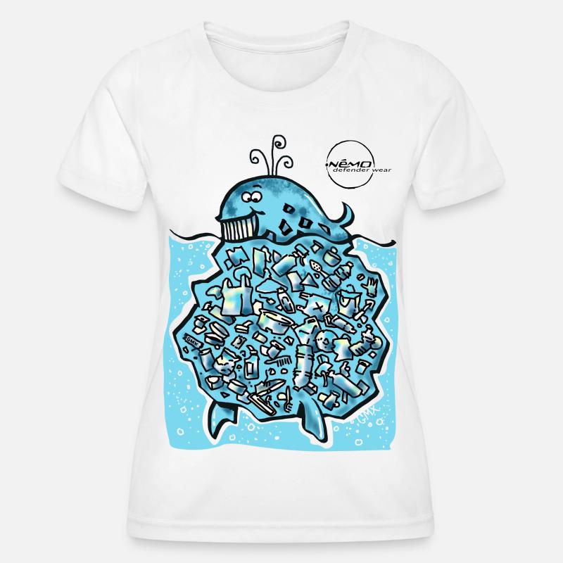 WhaleBerg by . Nemo - Women's Functional T-Shirt - white