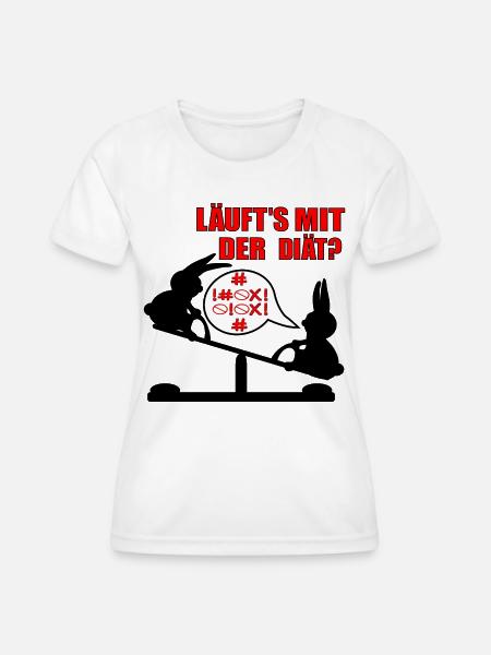Abnehmen Diät Humor - Frauen Funktions-T-Shirt - Weiß