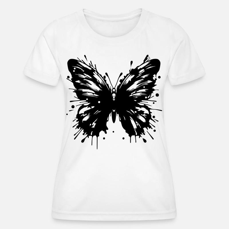 Butterfly - Women's Functional T-Shirt - white
