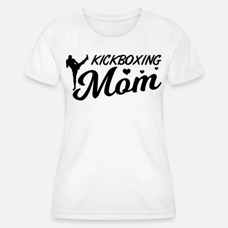 Kickboxer Mom - Women's Functional T-Shirt - white