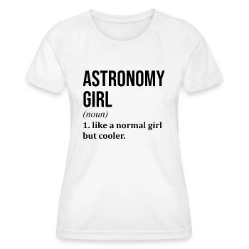 Astronomy - Women's Functional T-Shirt - white - Front - AI Model Female 172 dark (172cm)