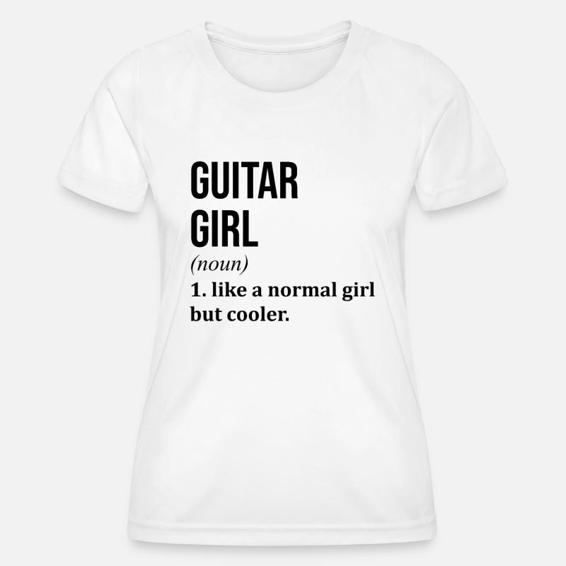 Guitar - Women's Functional T-Shirt - white