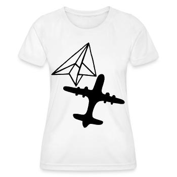 Dream of Greatness (Black) - Women's Functional T-Shirt - white - Front - AI Model Female 172 dark (172cm)