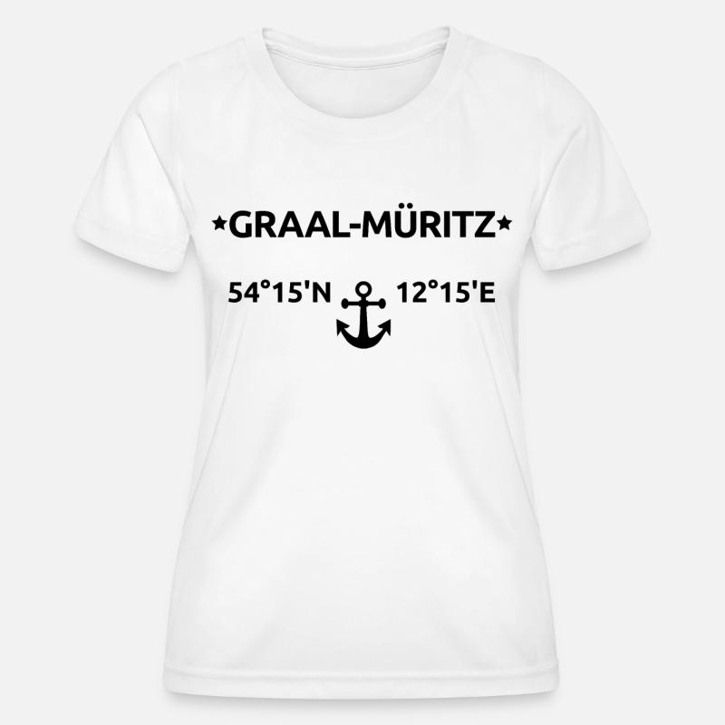 Graal Müritz Coordinates - Women's Functional T-Shirt - white
