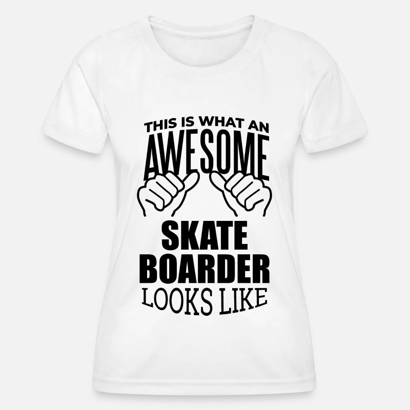 Skateboarder - Women's Functional T-Shirt - white