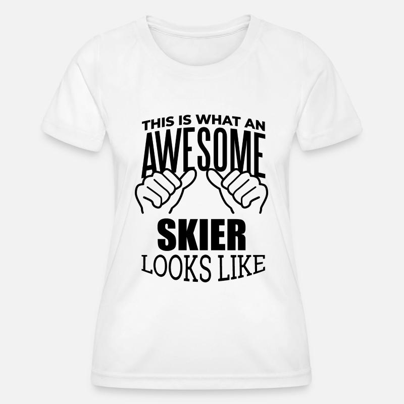 Ski - Women's Functional T-Shirt - white