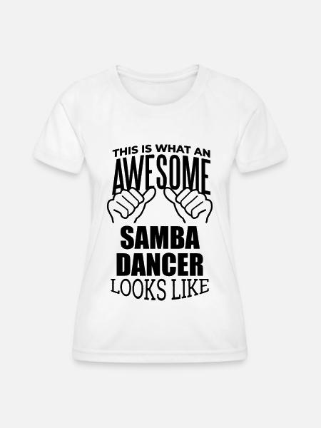 Samba Samba Samba - Frauen Funktions-T-Shirt - Weiß
