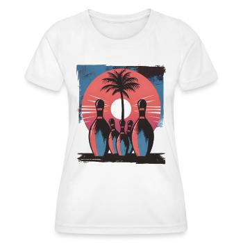 Bowling - Women's Functional T-Shirt - white - Front - AI Model Female 172 dark (172cm)